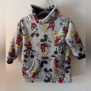 Disney Mickey Mouse Hoodie With Pouch ,Sz 4T
